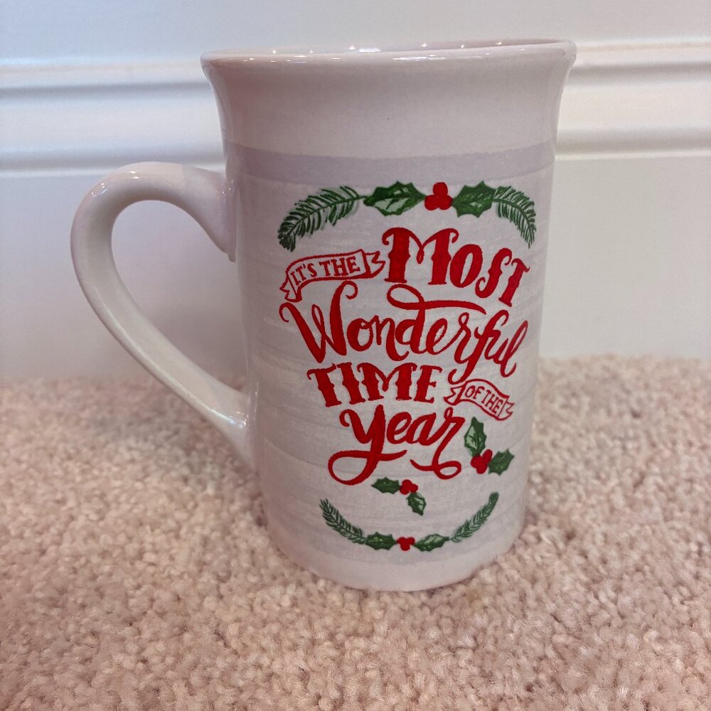 NWOT Christmas "Most Wonderful Time" Mug Cup